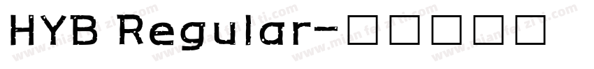 HYB Regular字体转换